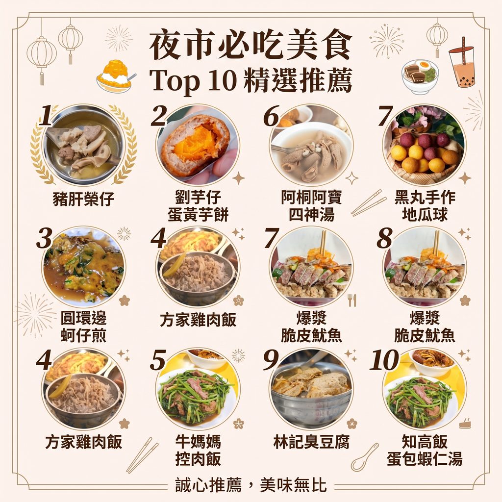 寧夏夜市必吃美食 Top 10 精選推薦